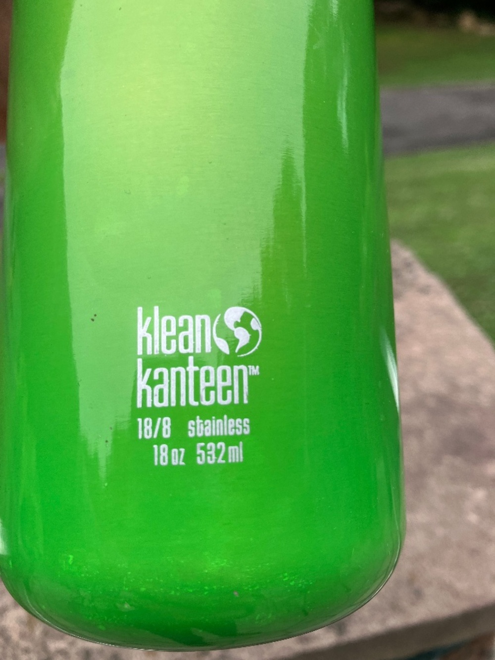 Klean Kanteen L.L. Bean Classic 18 oz Stainless Bottle - Bright Green